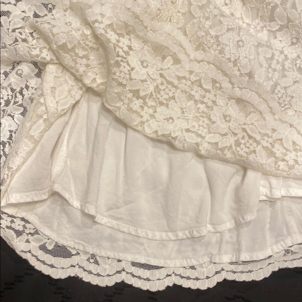 Abercrombie & Fitch White Babydoll Mini Dress - Picture 3 of 5